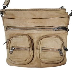 Liebeskind Berlin Anny Safari Soft Pebble Leather Messenger Style Crossbody